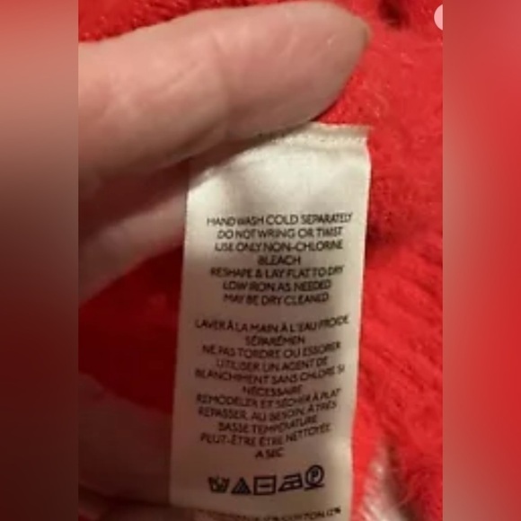 Free People Red Flurry Sweater, Size XS (v) - Picture 8 of 11